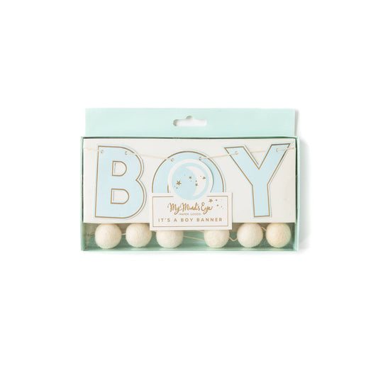 Baby Blue Boy Banner