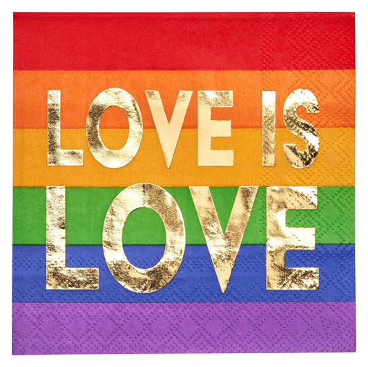 Cocktail Napkin Pride Love/20pk