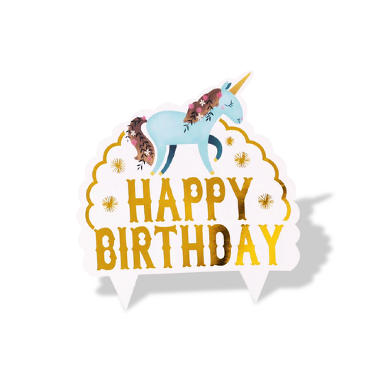 "Believe in Unicorns" Cake Topper