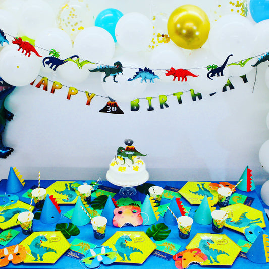 Dinosaur Party Birthday Banner