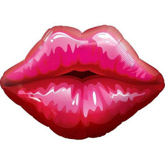 Lips Mylar Balloon - Valentines Balloon- Girls
