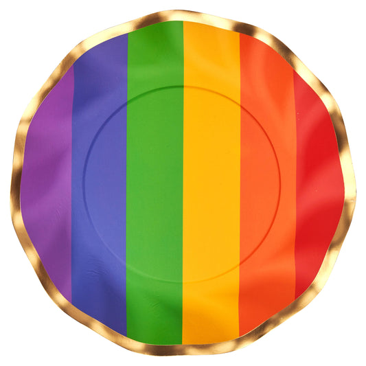 Wavy Salad Plate Pride/8pk