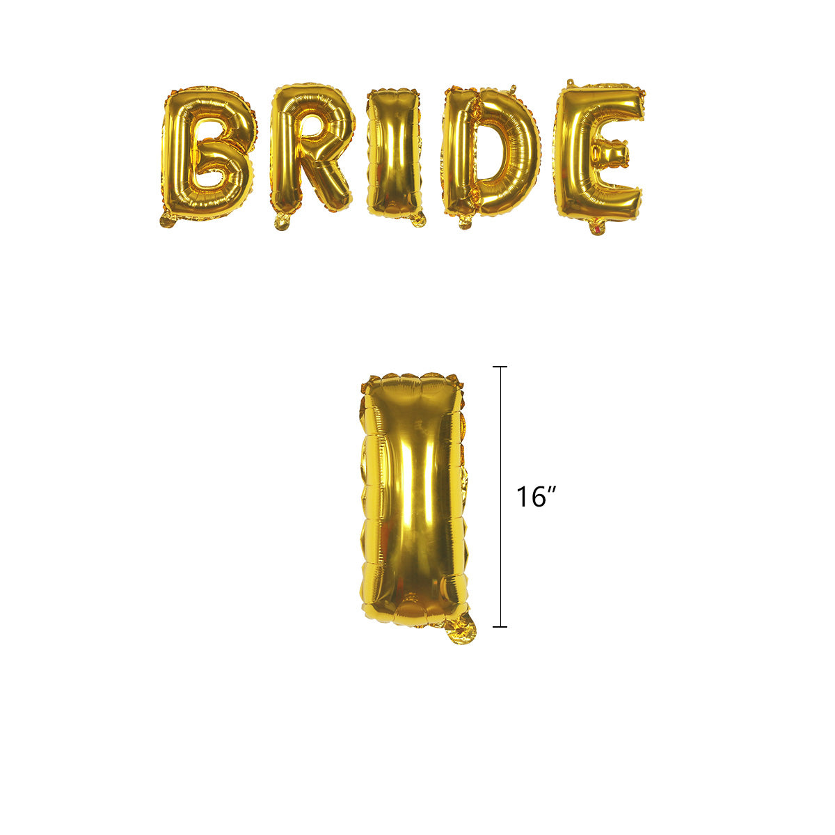 Gold Bridal Shower Decoration Kit - 21 Pieces!