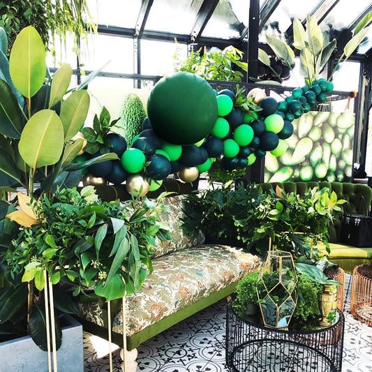 Shades of Green Jungle Balloons - 170 Pieces!