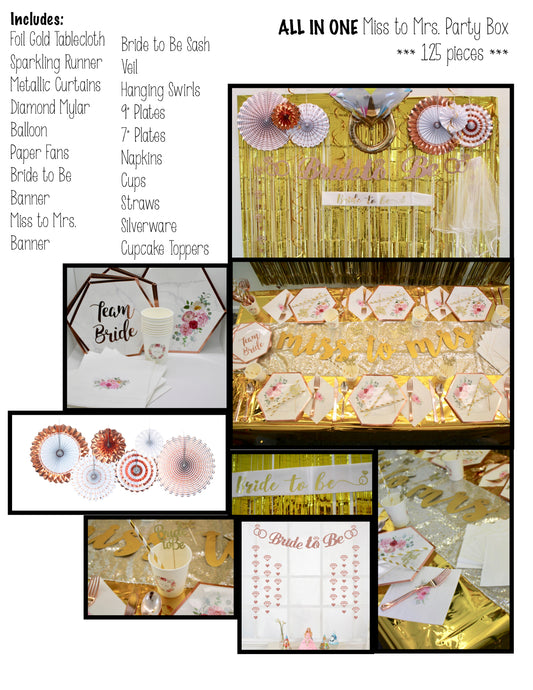 Miss to Mrs Bridal Party Box