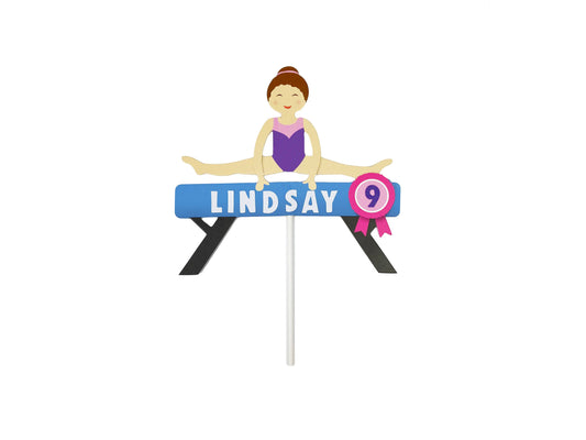 Gymnastics Party Cake Topper