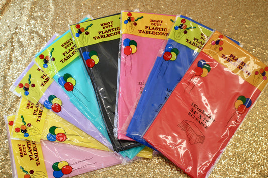 Heavy Duty Re-Usable Plastic Tablecloths