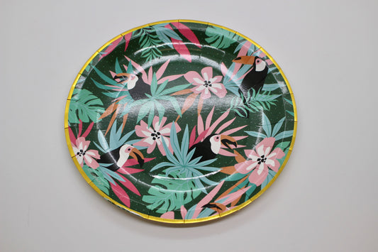 Tropical Jungle 7" Plates - Set of 12