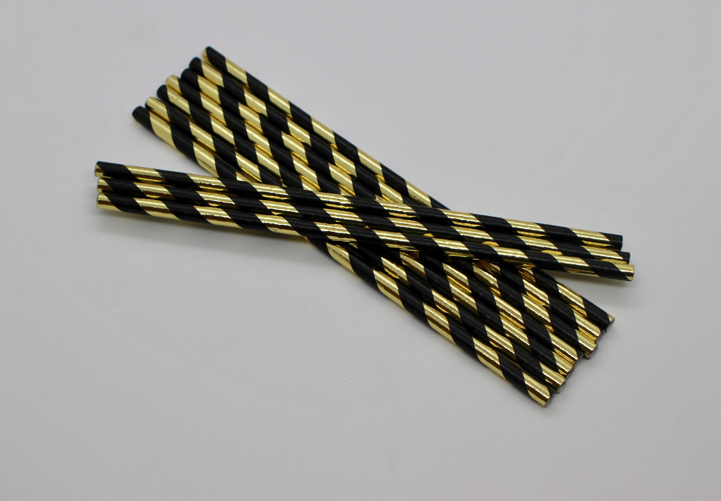 Black & Gold Confetti Plate Set