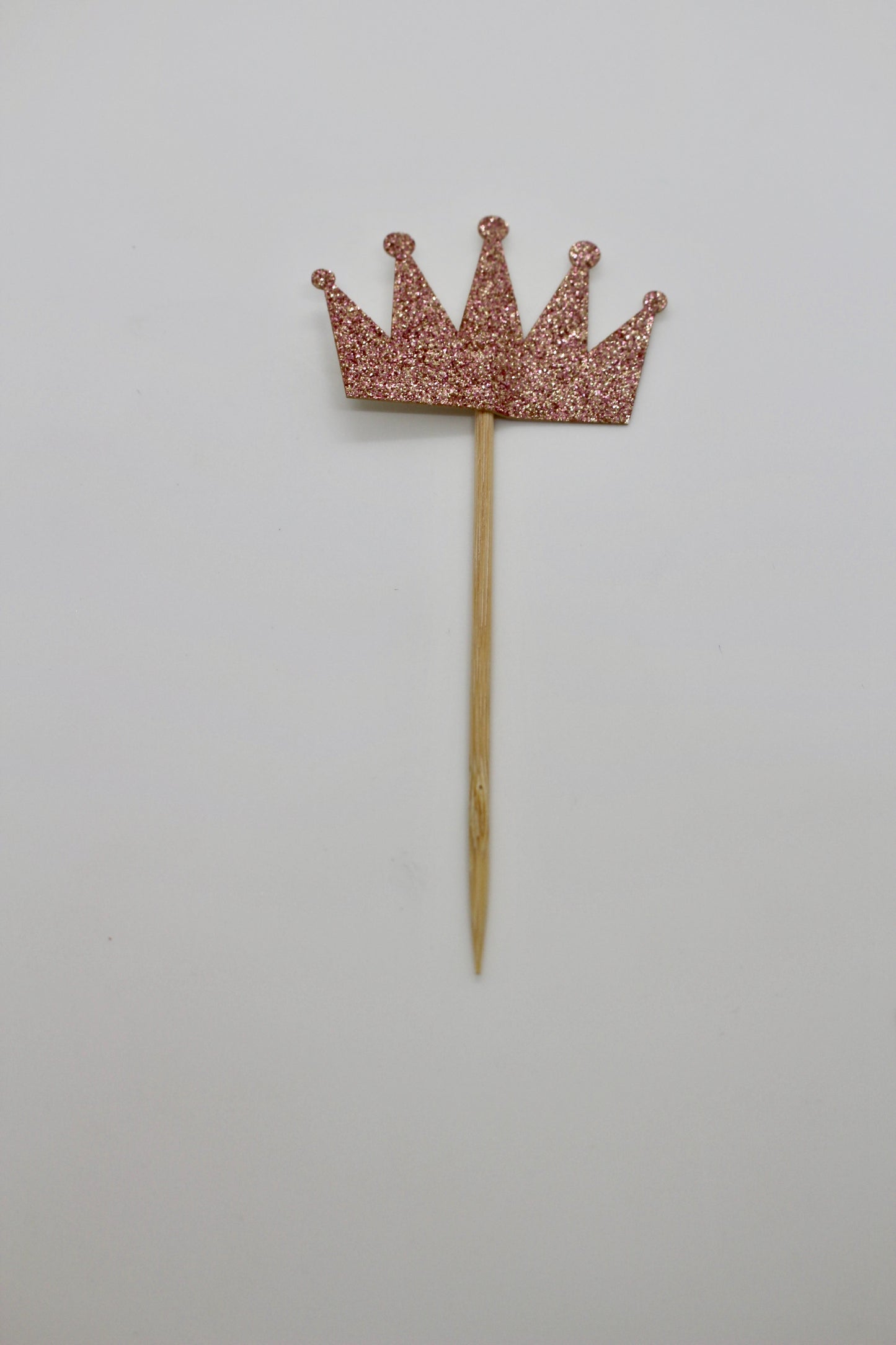 Rose Gold Bridal Cupcake Toppers - Set of 4