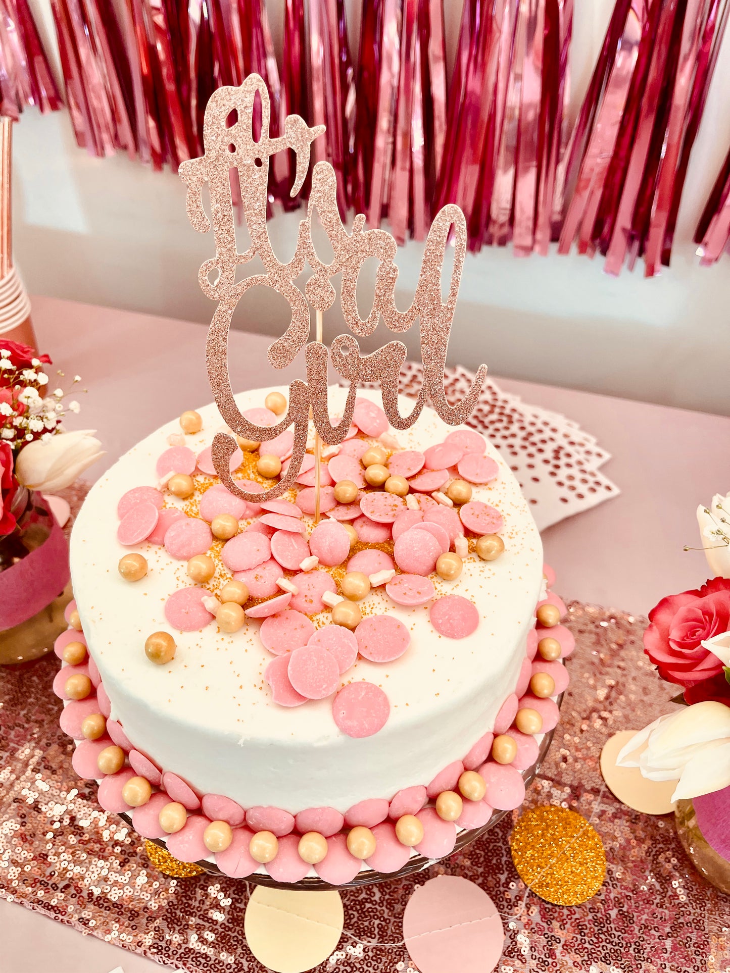 Its a Girl Pink & Rose Gold Party Box
