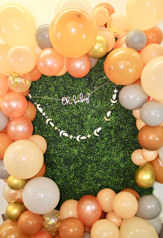 Rose Gold, Blush & Grey Balloon Garland - 129 Pieces!