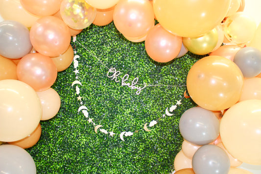 Rose Gold, Blush & Grey Balloon Garland - 129 Pieces!