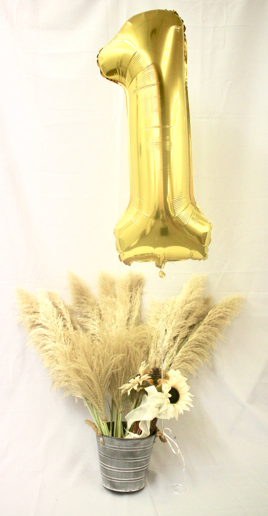 40" Gold Number Balloons #0-9