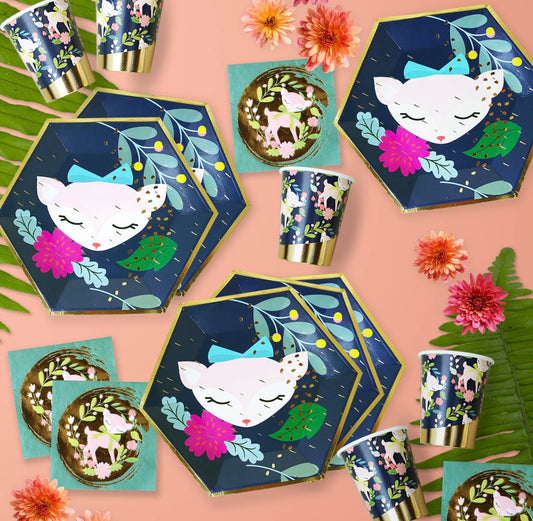 Woodland Animals Tableware Set - 36 Pieces!