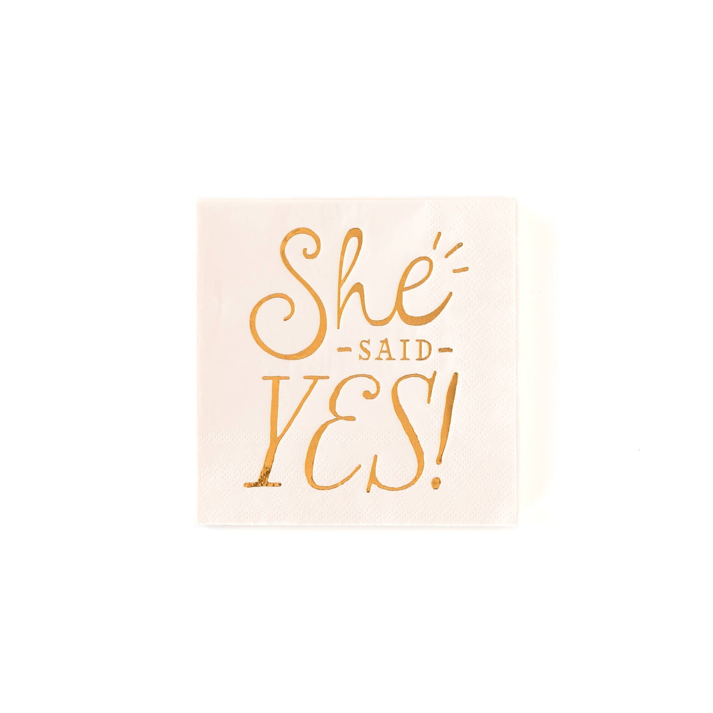 Bride to Be" Yes" 5" Cocktail Napkins