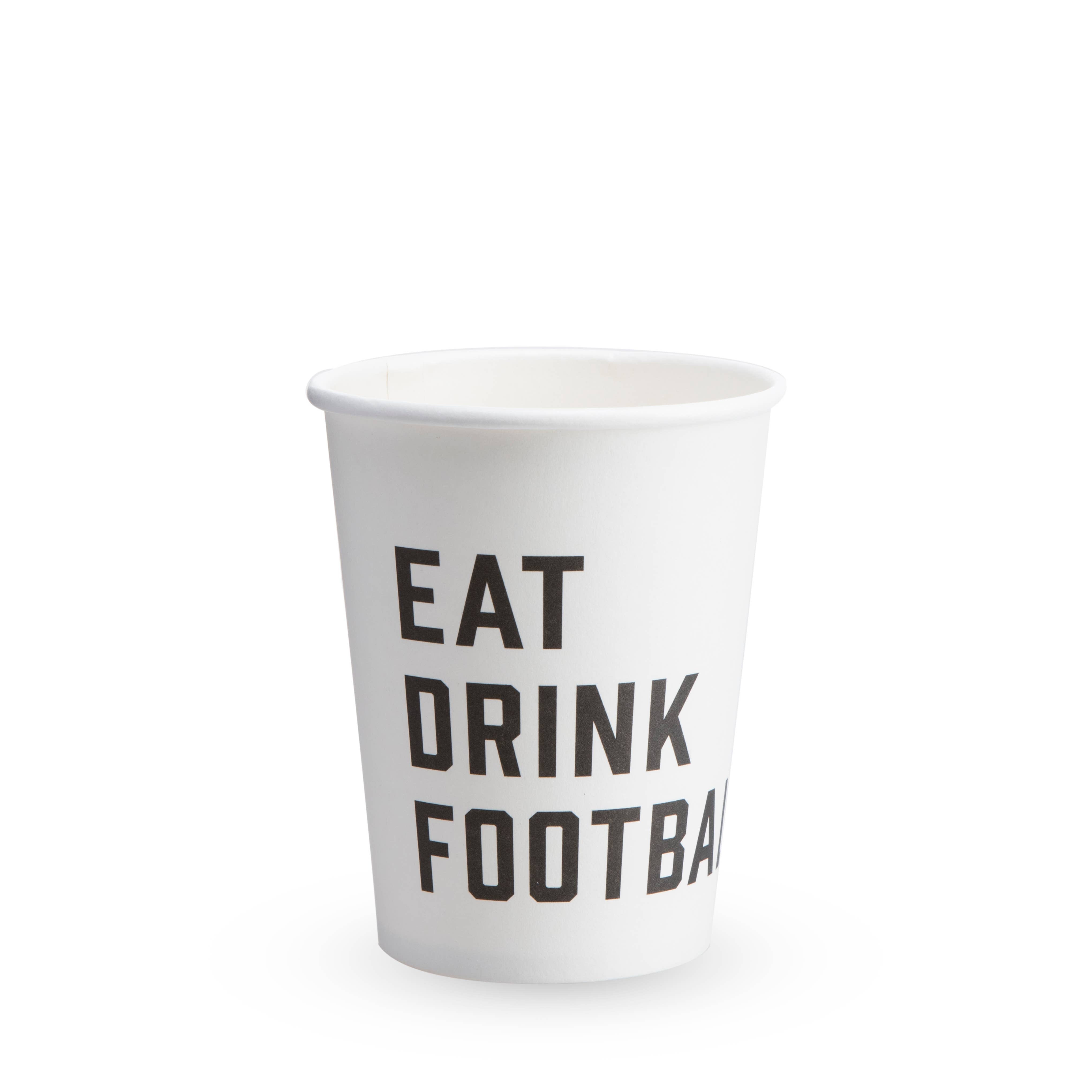 Eat, Drink, Football Paper Cups – YourPartyBox.com