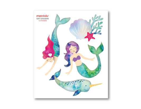 Mermaid and Narwhal Party - Gift Bag Stickers