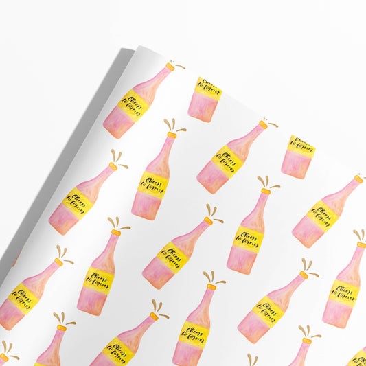 Champagne Gift Wrap | Engagement and Wedding Gift Wrap