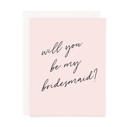 Will You Be My Bridesmaid? Wedding Card