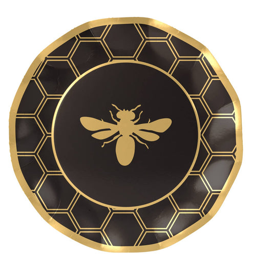 Wavy Dinner Plate Honeybee/8pk