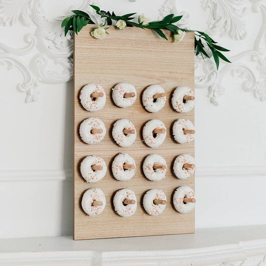Wooden Donut Wall Display - RENTAL ONLY