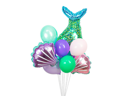 Mermaid Balloon Cluster