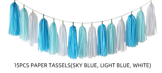 Blue Tassel Banner