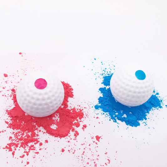 Gender Reveal Golfballs - Set of 2