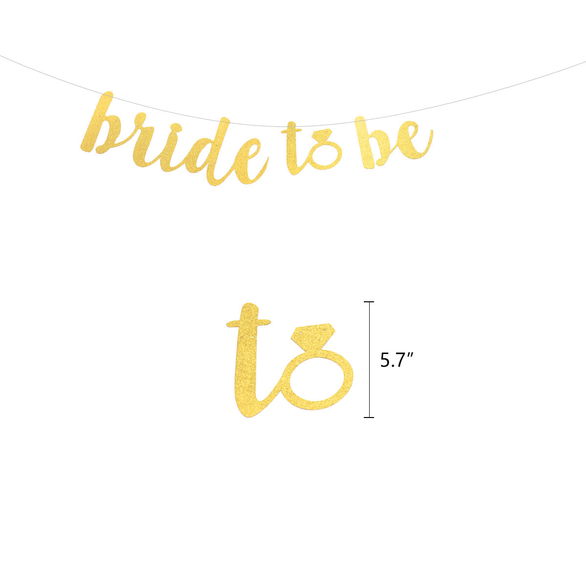 Gold Bridal Shower Decoration Kit - 21 Pieces! –