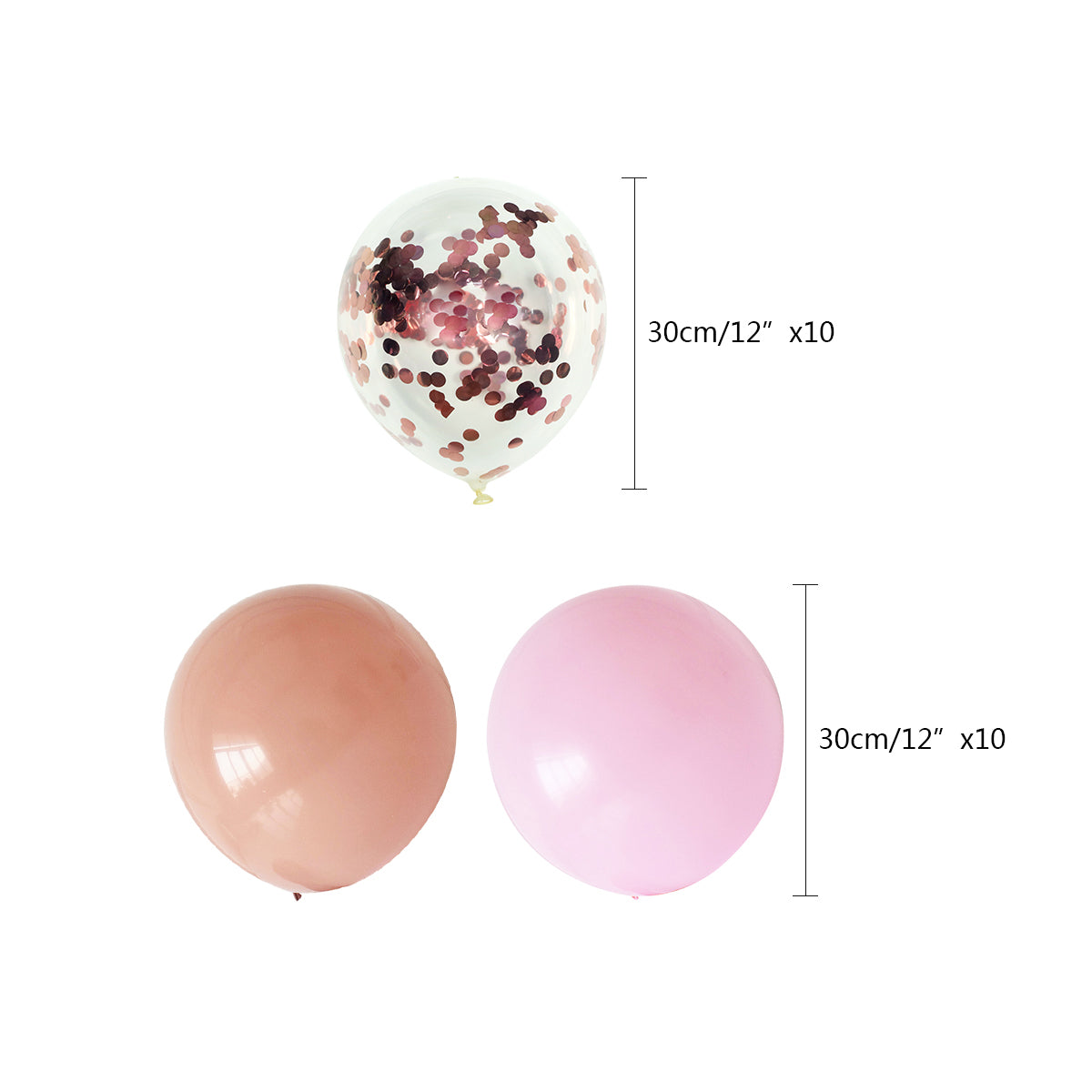 Rose Gold & Pink Bridal Shower Decoration Kit - 40 Pieces!