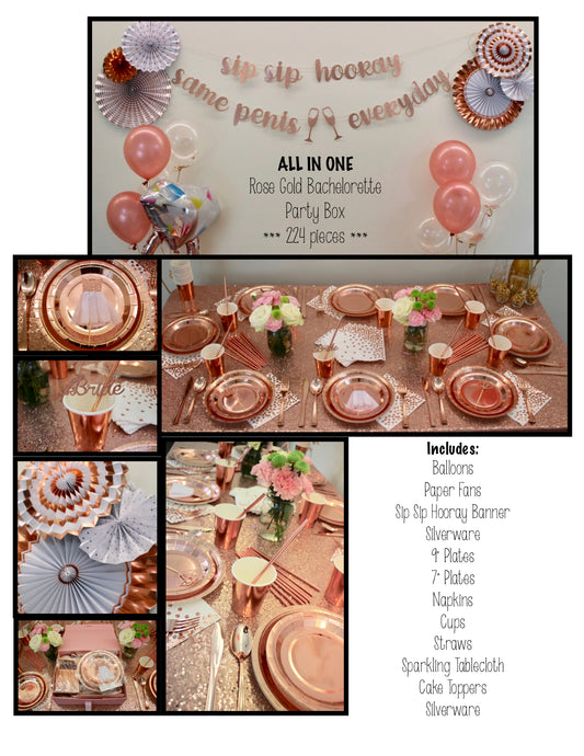 Rose Gold Bachelorette Party Box
