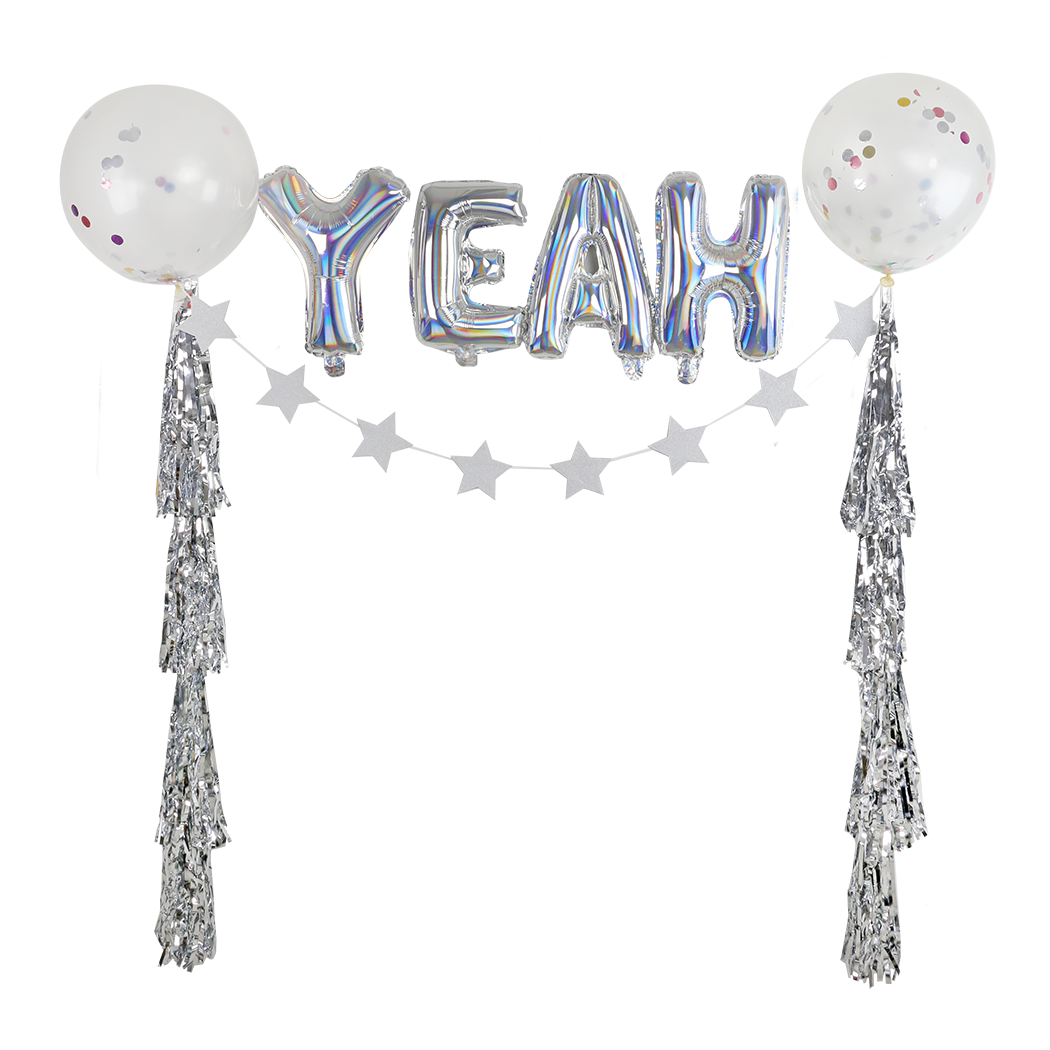 Balloon - Foil "Yeah" With Tassles