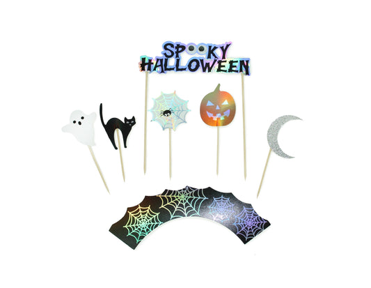 Spooky Halloween - Cupcake Toppers & Wrappers, 12 ct