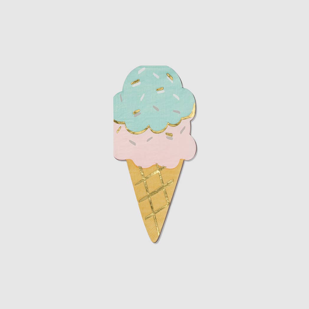 Ice Cream Cone Napkins (25 Count)