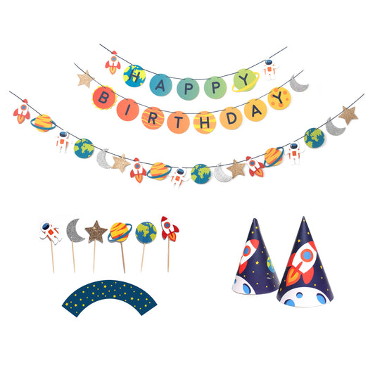 Trip To the Moon - Birthday Party Decoration Kit