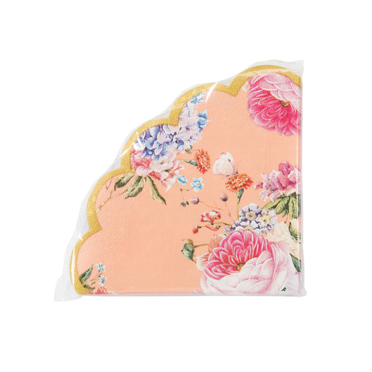 Truly Scrumptious Scalloped Floral Napkin - 20 Pack