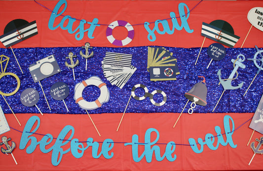 Last Sail Before the Veil Banner & Prop Decoration Kit - 57 pieces!