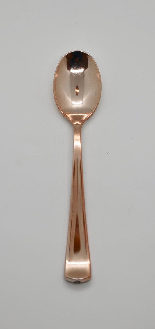 Heavy Duty Disposable Spoon Set, Set of 8 - Rose Gold