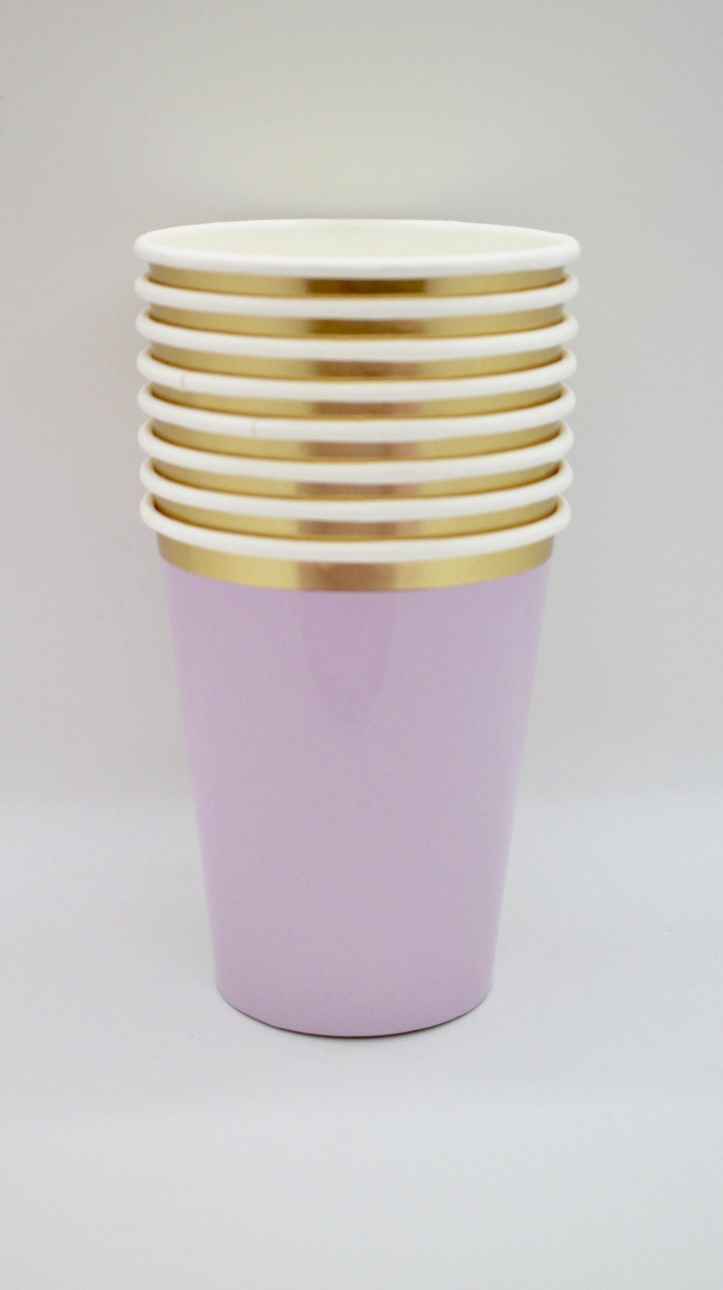 Light Purple Paper Cups - Set of 8
