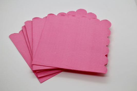 Rose Pink Paper Napkins - Set of 20