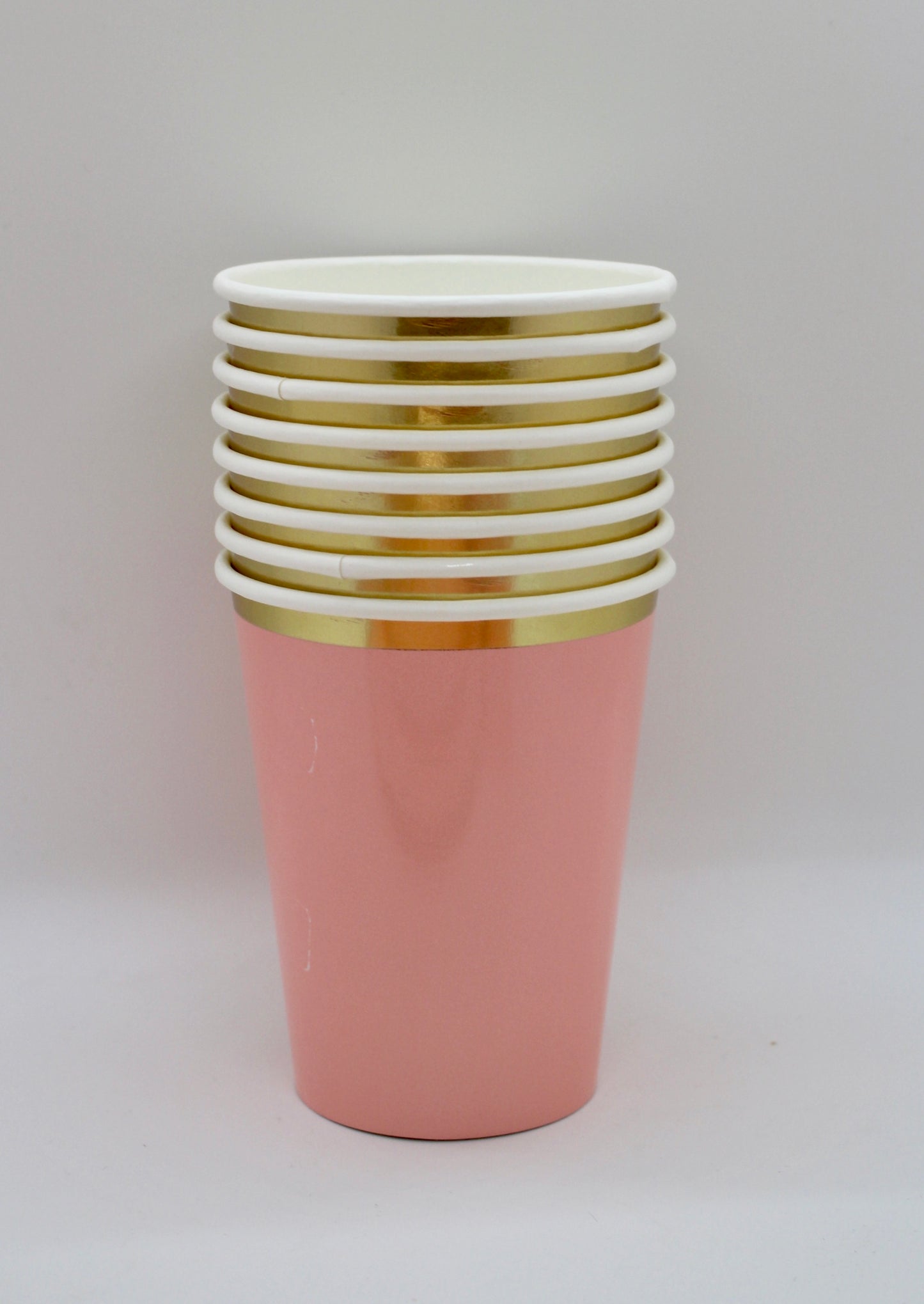 Light Pink Paper Cups - Set of 8