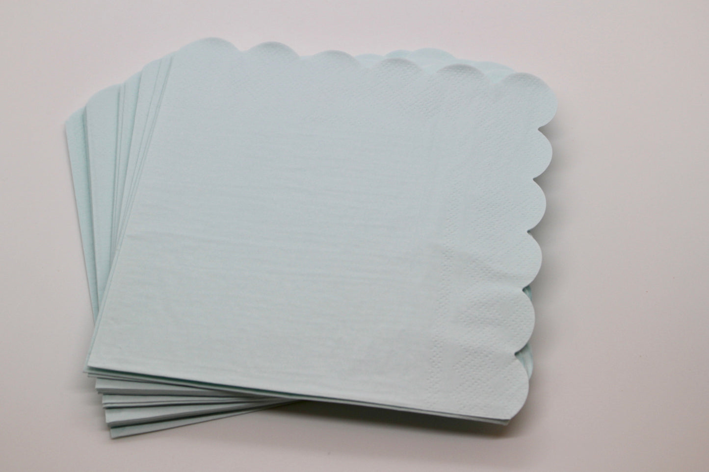 Light Blue Paper Napkins - Set of 20