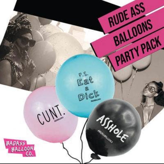 Rude A$$ Balloon Party Pack
