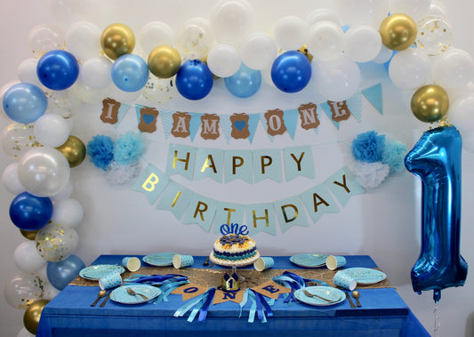1st Birthday (Blue) Party Box