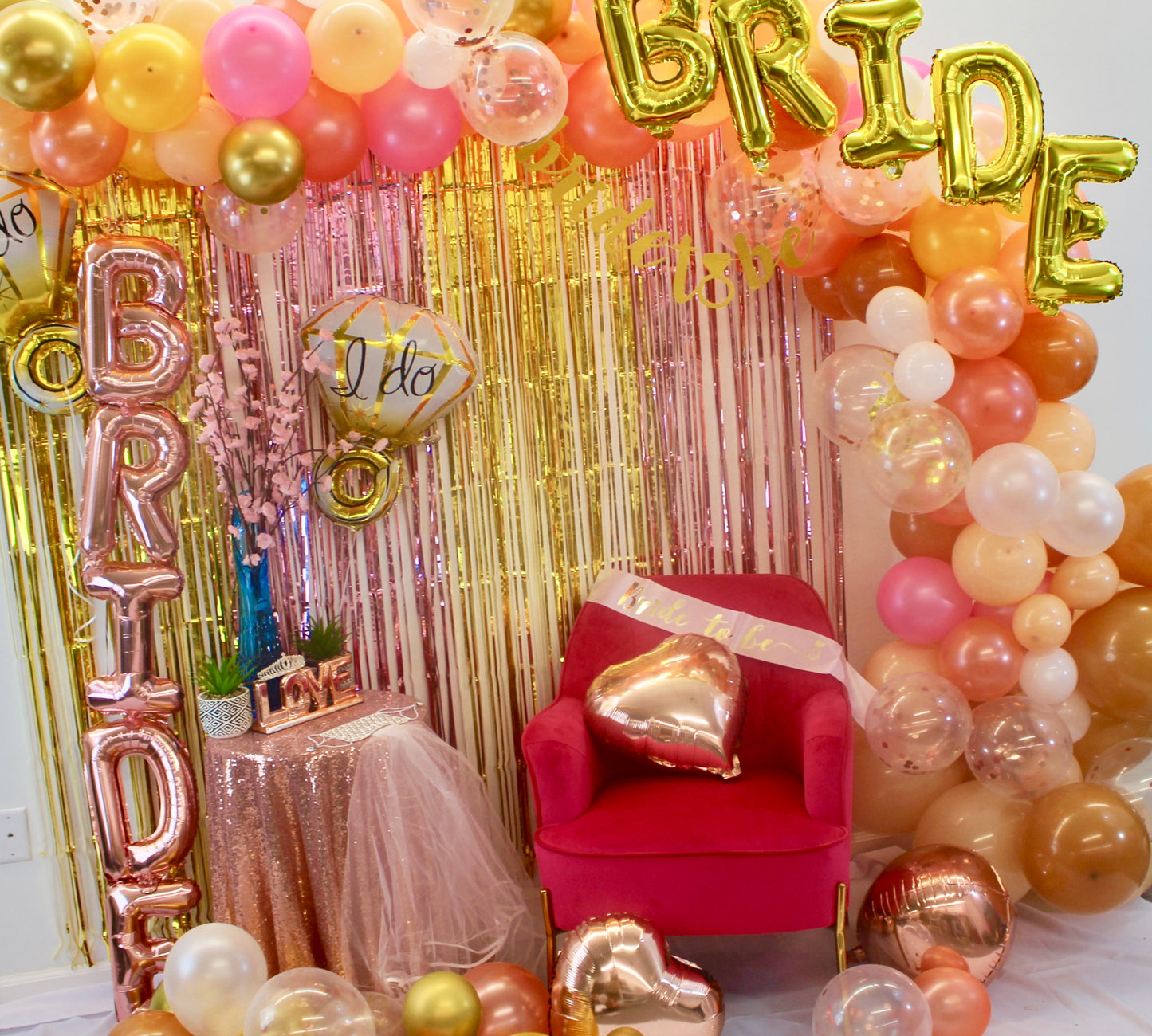 Rose Gold & Gold Bridal Party Box