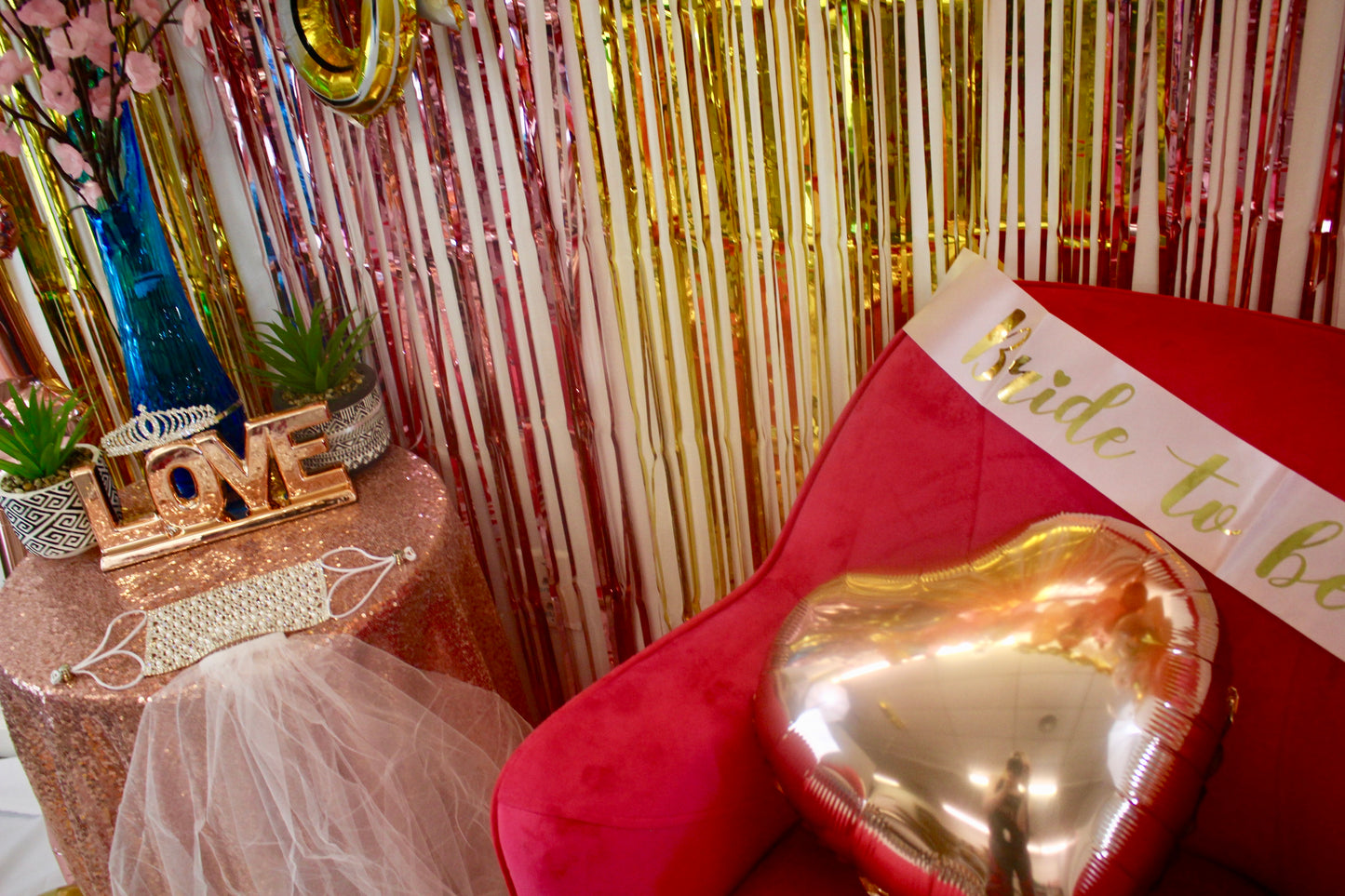 Rose Gold & Gold Bridal Party Box