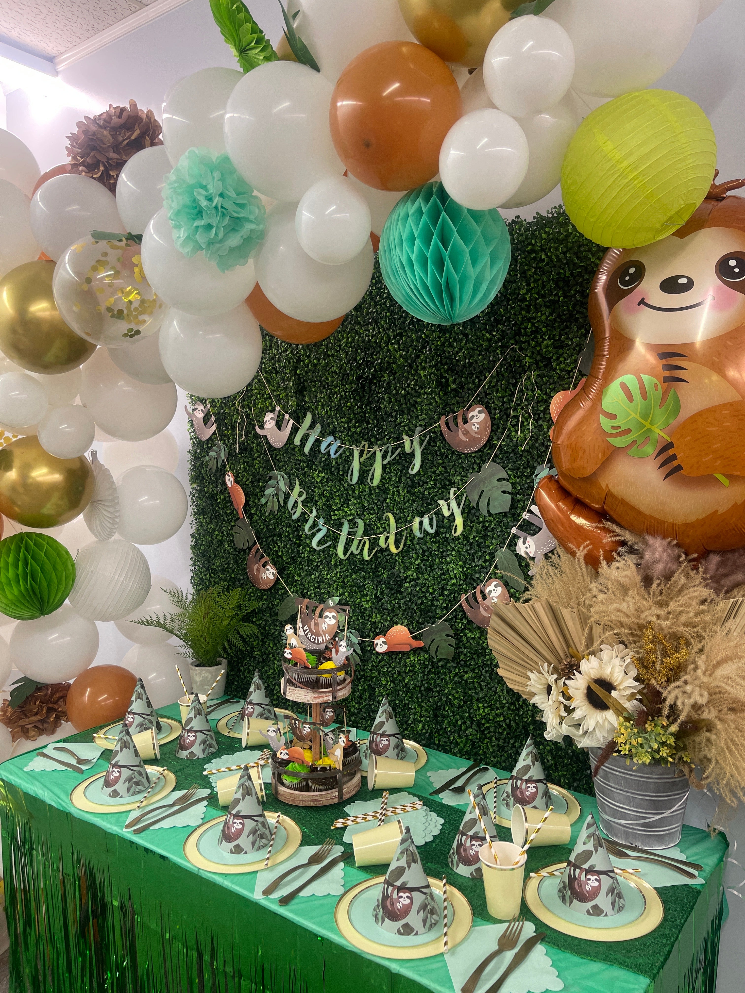 Sloth themed baby sales shower